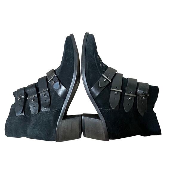 Free‎ People Ranger  Black Ankle Boot Size 7 - Picture 8 of 8